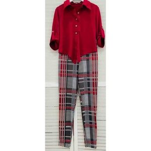 Plaid Pants (pants only) by Chic Size S